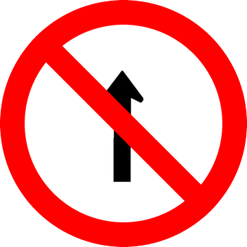 Placa R-3: Sentido proibido