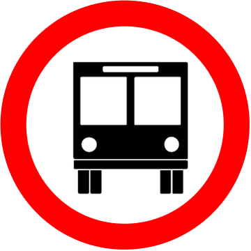 Placa R-32: Circulação exclusiva de ônibus