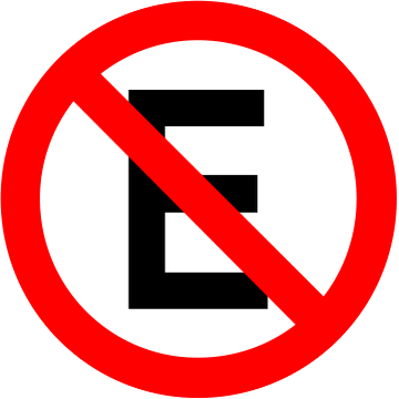 Placa R-6a: Proibido estacionar